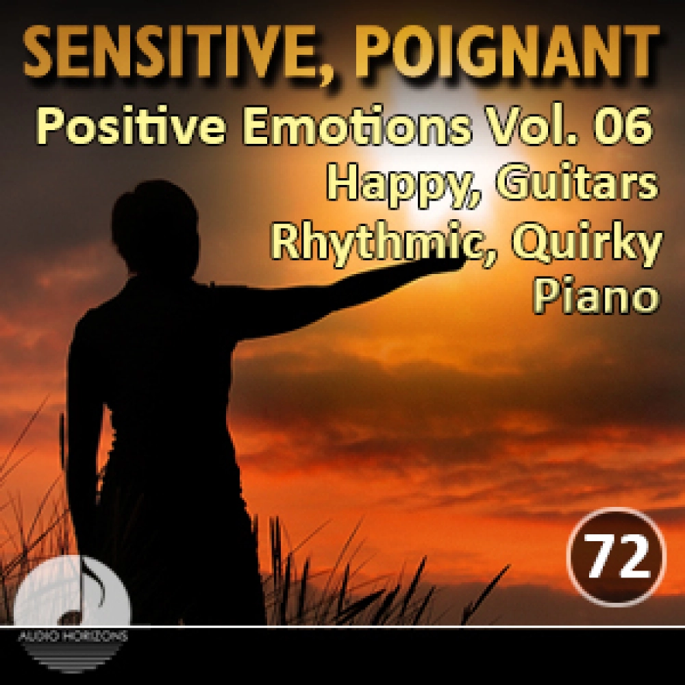 Sensitive Poignant 72 Positive Emotions Vol 06  Happy, Guitars, Rhythmic, Quirky, Piano